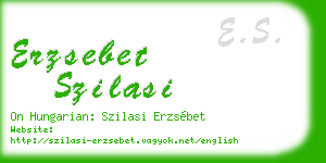 erzsebet szilasi business card