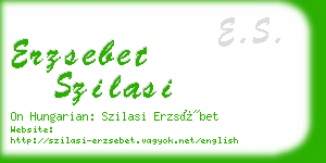 erzsebet szilasi business card